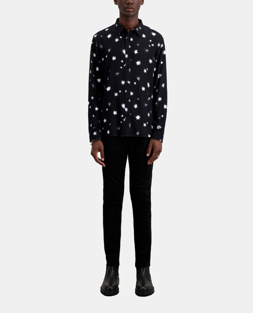 The Kooples HERREN BLACK bedrucktes hemd