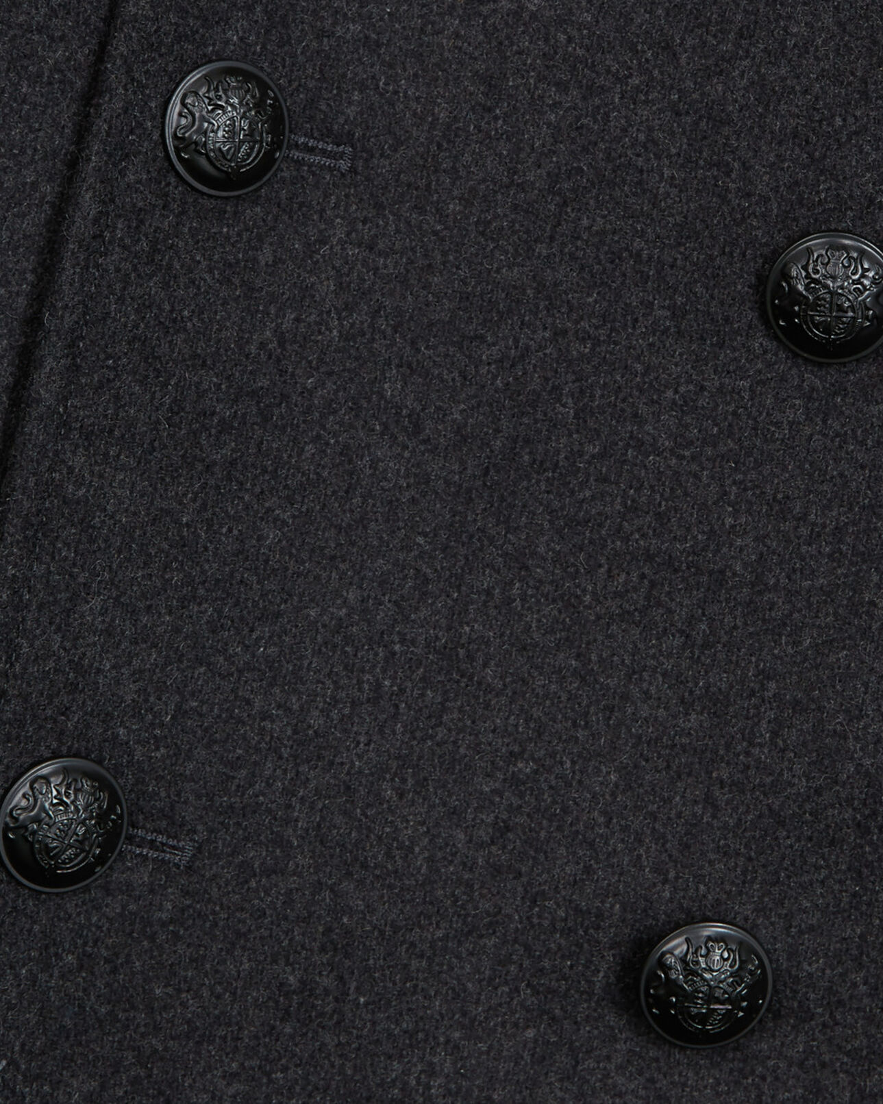 The Kooples HERREN DARK GREY grauer wollmantel