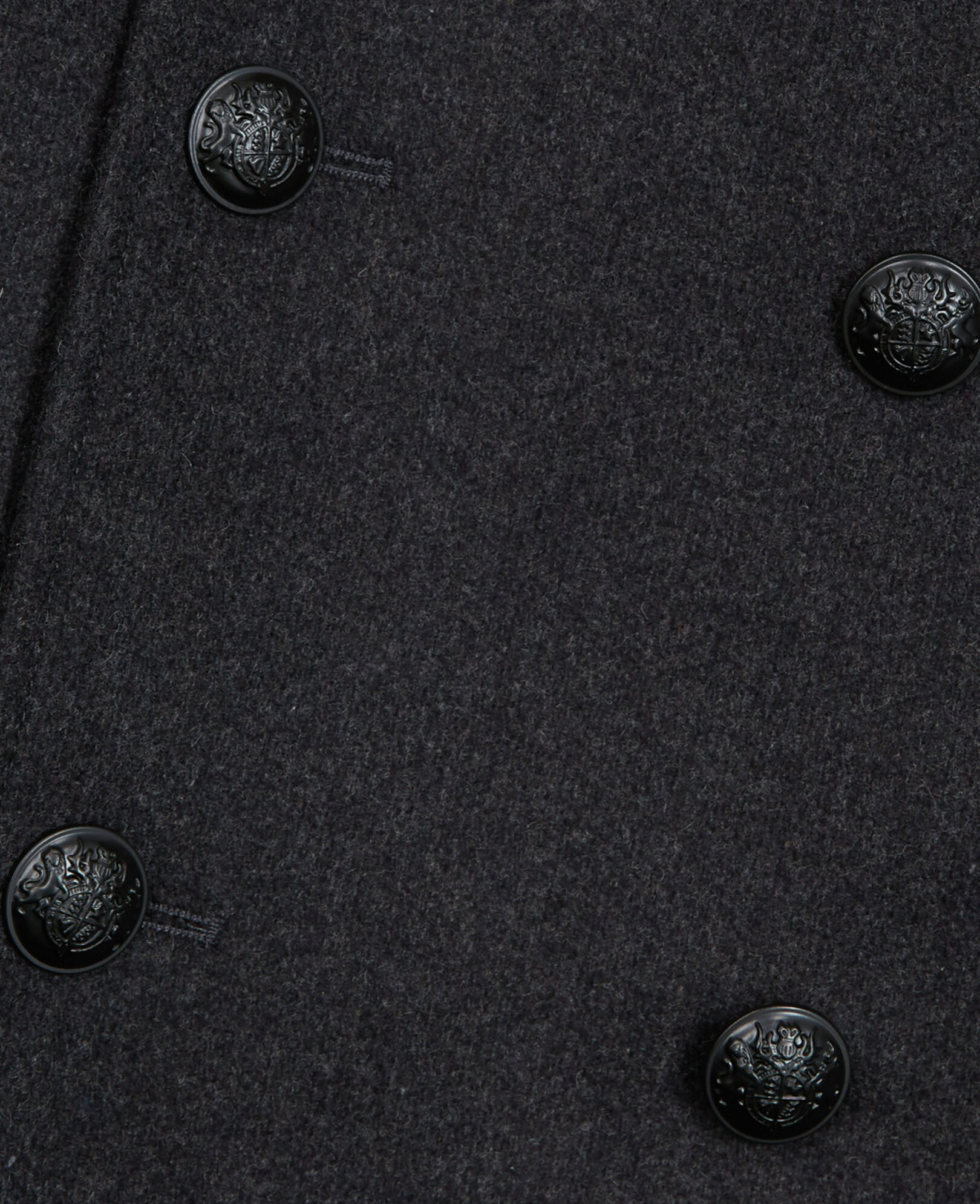 The Kooples HOMME DARK GREY manteau en laine gris