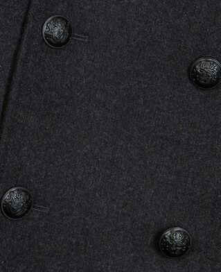 The Kooples HERREN DARK GREY grauer wollmantel