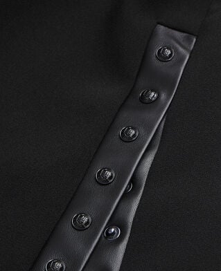 The Kooples DAMEN BLACK schwarzer, kurzer rock aus krepp