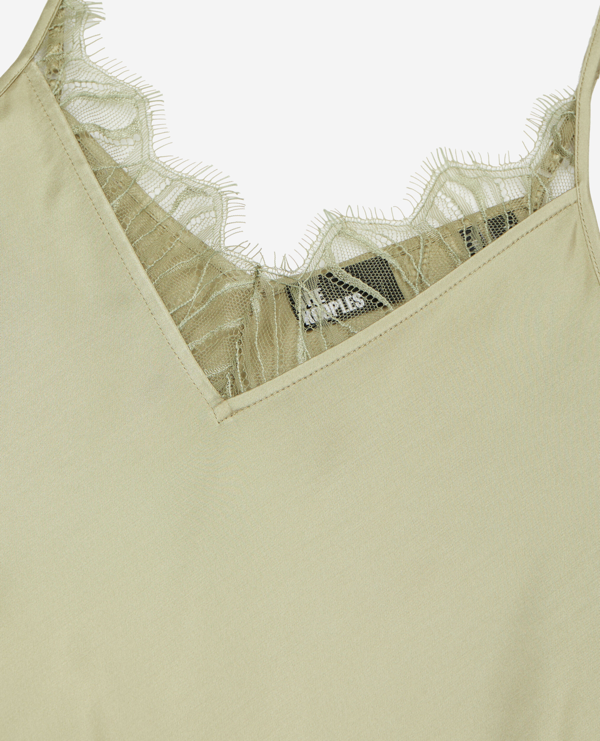Light green camisole with lace