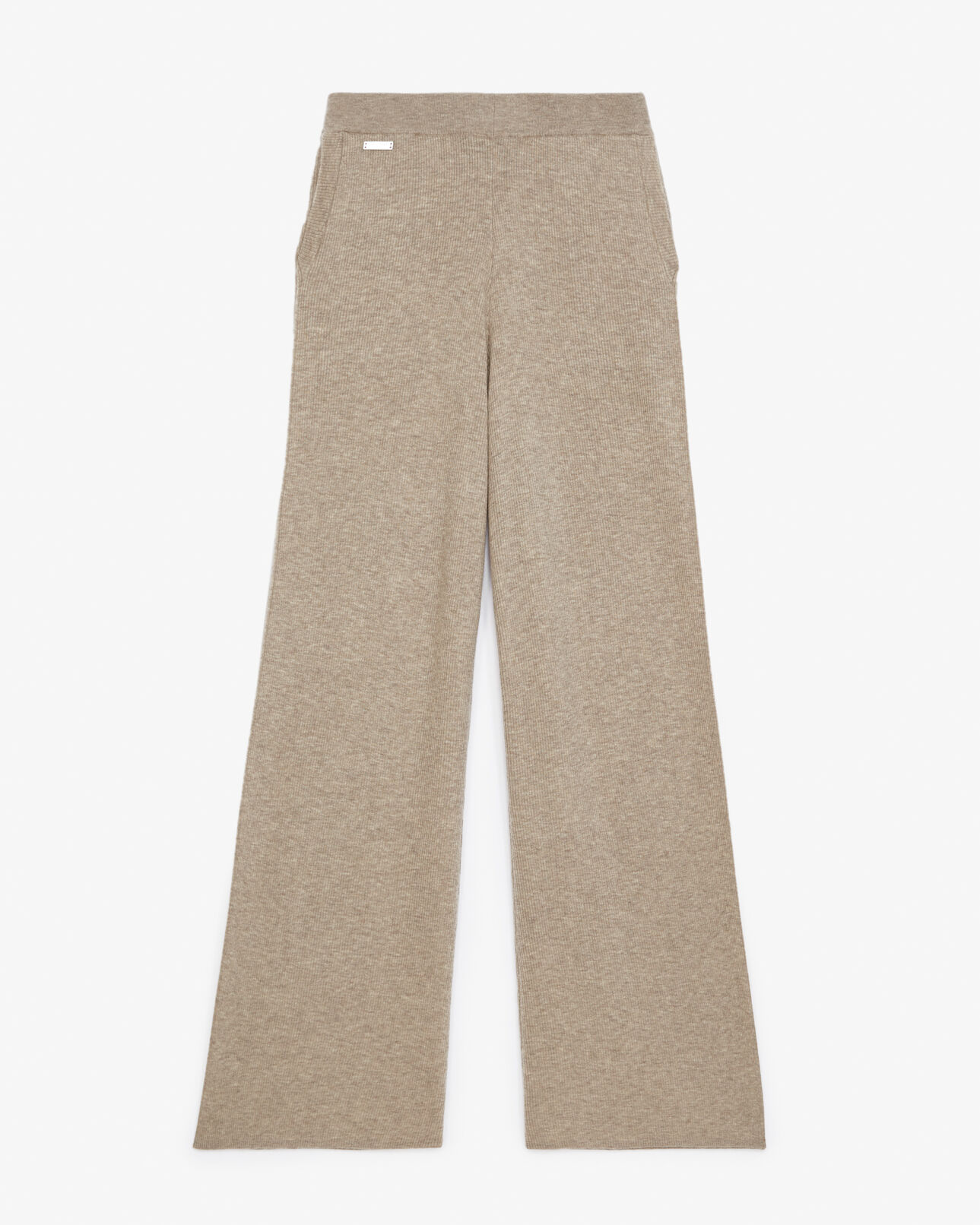The Kooples DAMEN BEIGE hose locker beige wolle und kaschmir