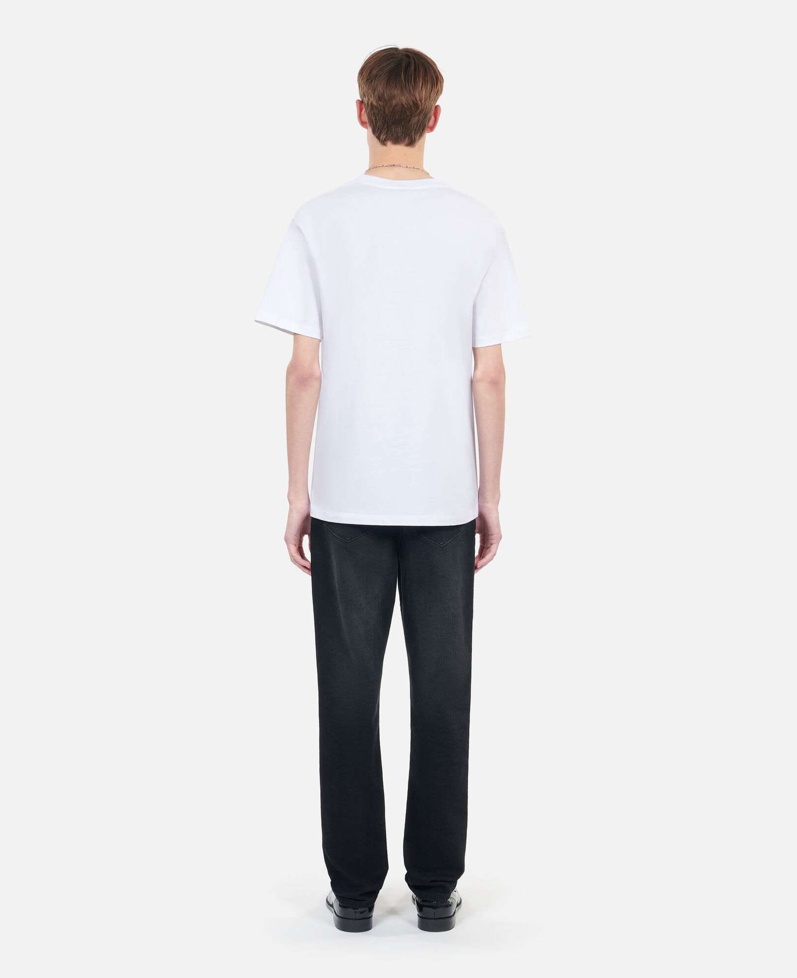 The Kooples MEN WHITE white t-shirt with eternal life embroidery