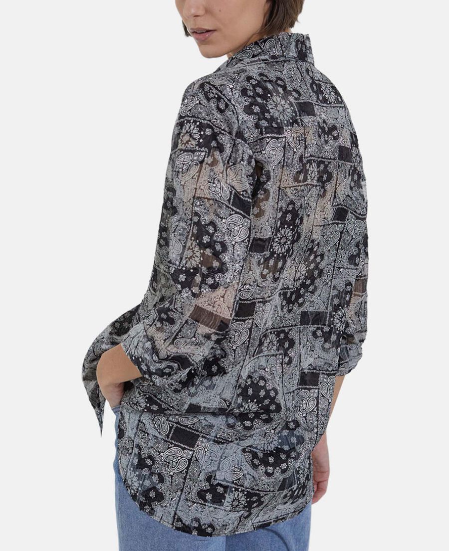 bandana print shirt