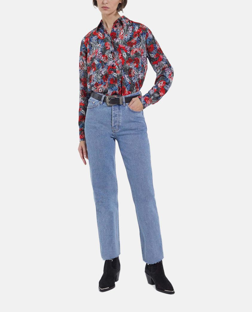 The Kooples F RED multicolour printed silk shirt