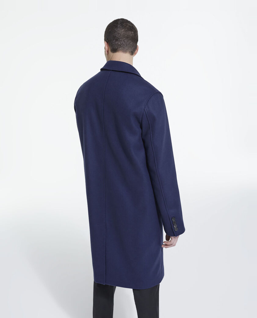 The Kooples HOMME DARK NAVY manteau en laine bleu marine
