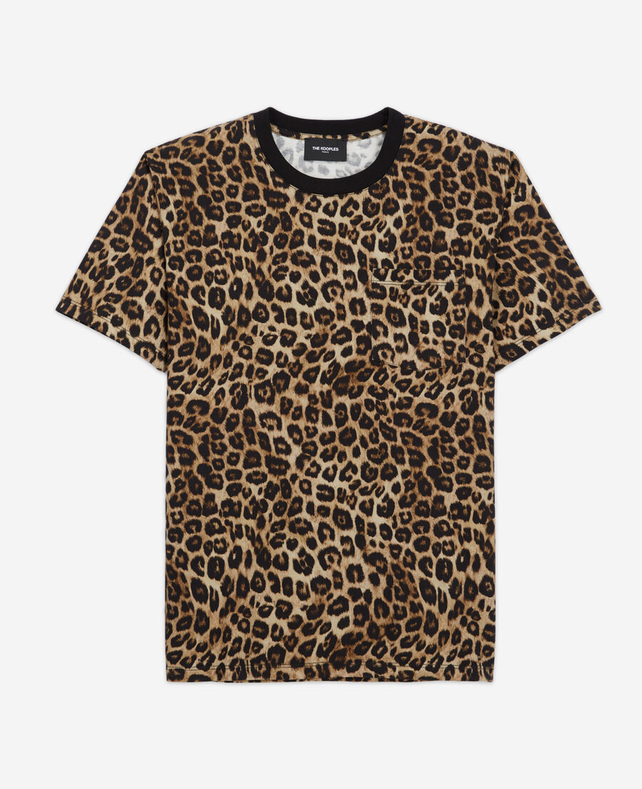 t-shirt mit leopardenmuster