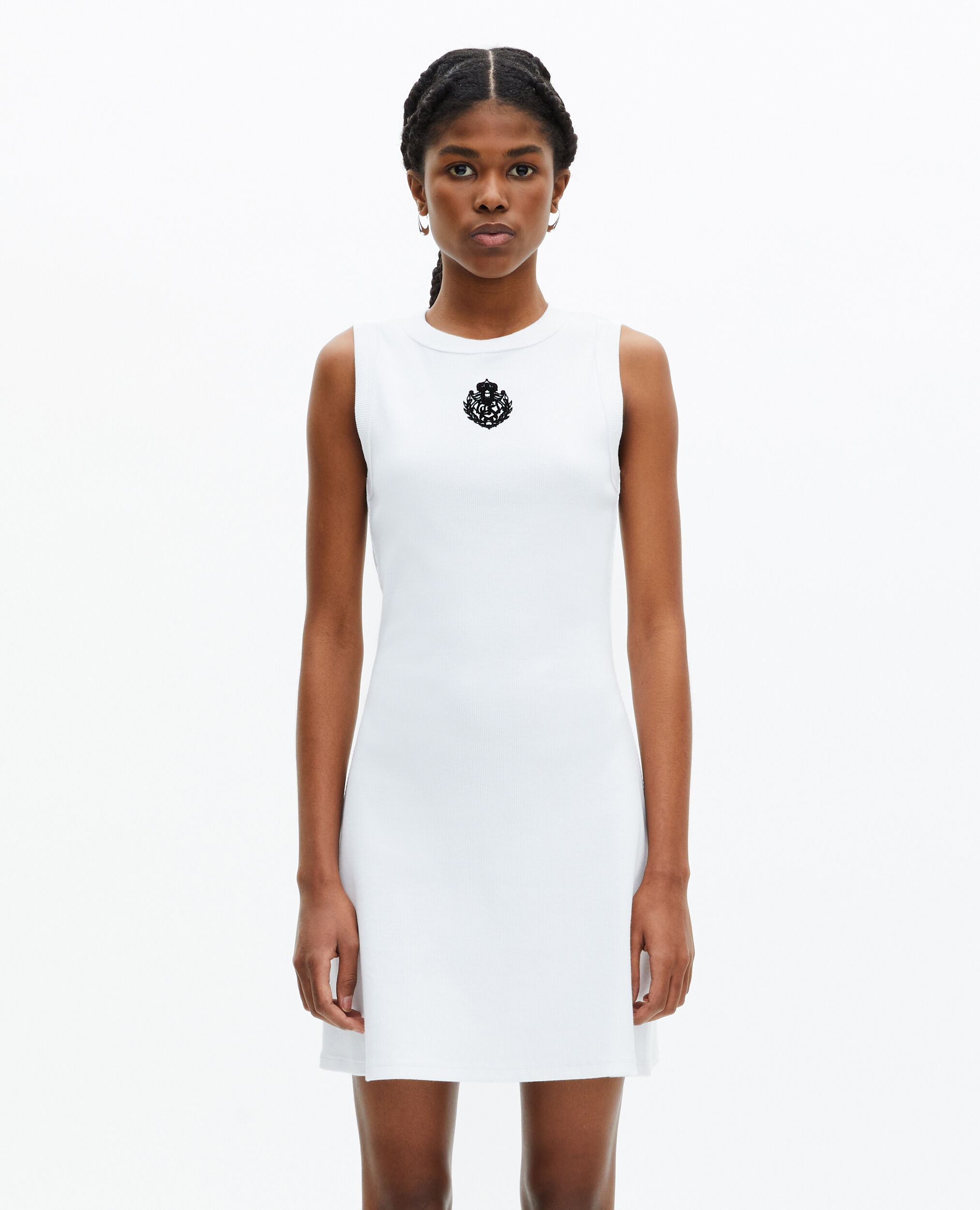 Short white dress, WHITE, hi-res image number null