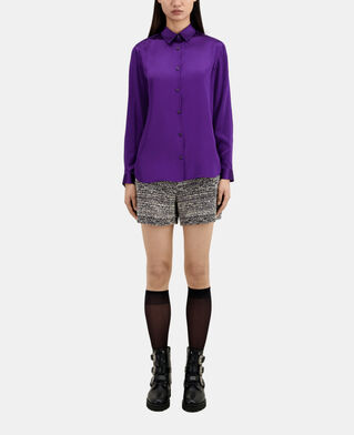 The Kooples WOMEN PURPLE mauve satin silk shirt