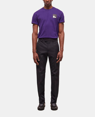 The Kooples HERREN BLACK schwarze, ausgestellte hose aus wolle