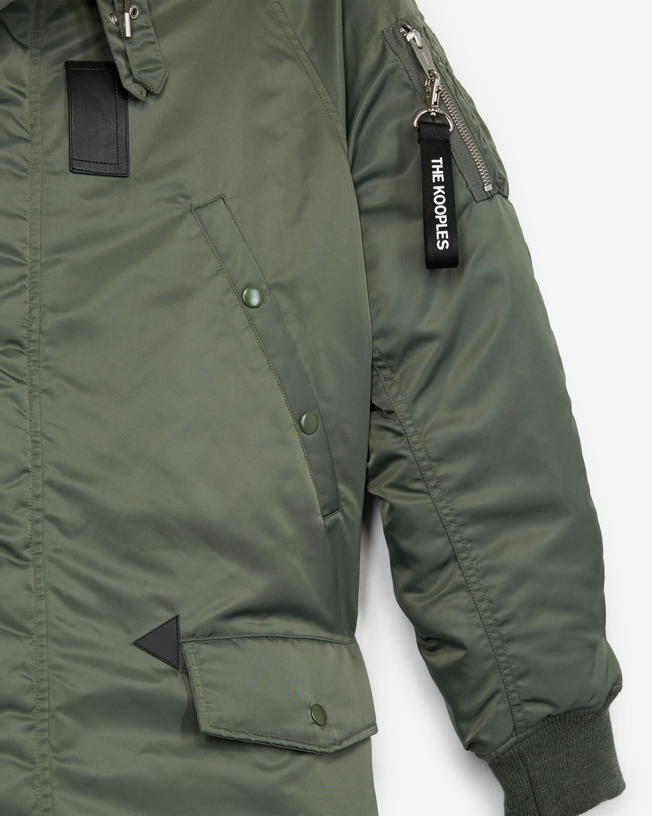 The Kooples HOMME KAKI parka longue kaki