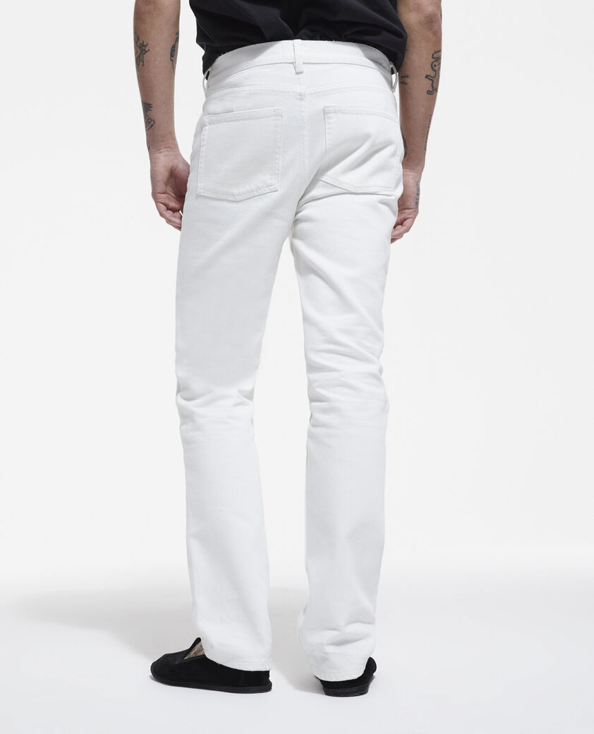 The Kooples HOMME WHITE jean droit blanc