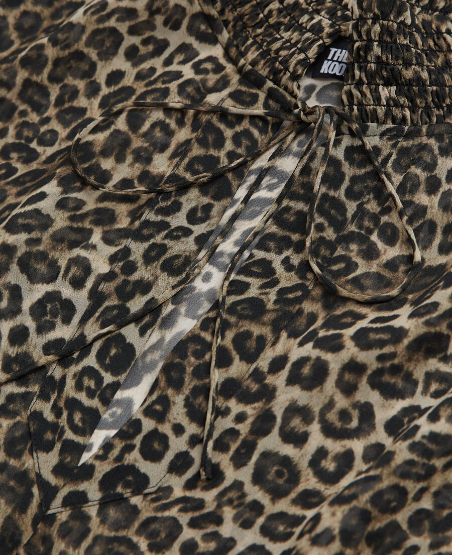 robe longue léopard
