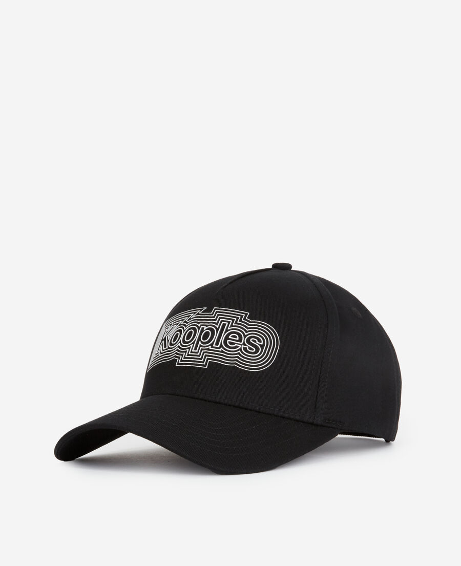 The Kooples UNISEX BLACK schwarze baumwollkappe