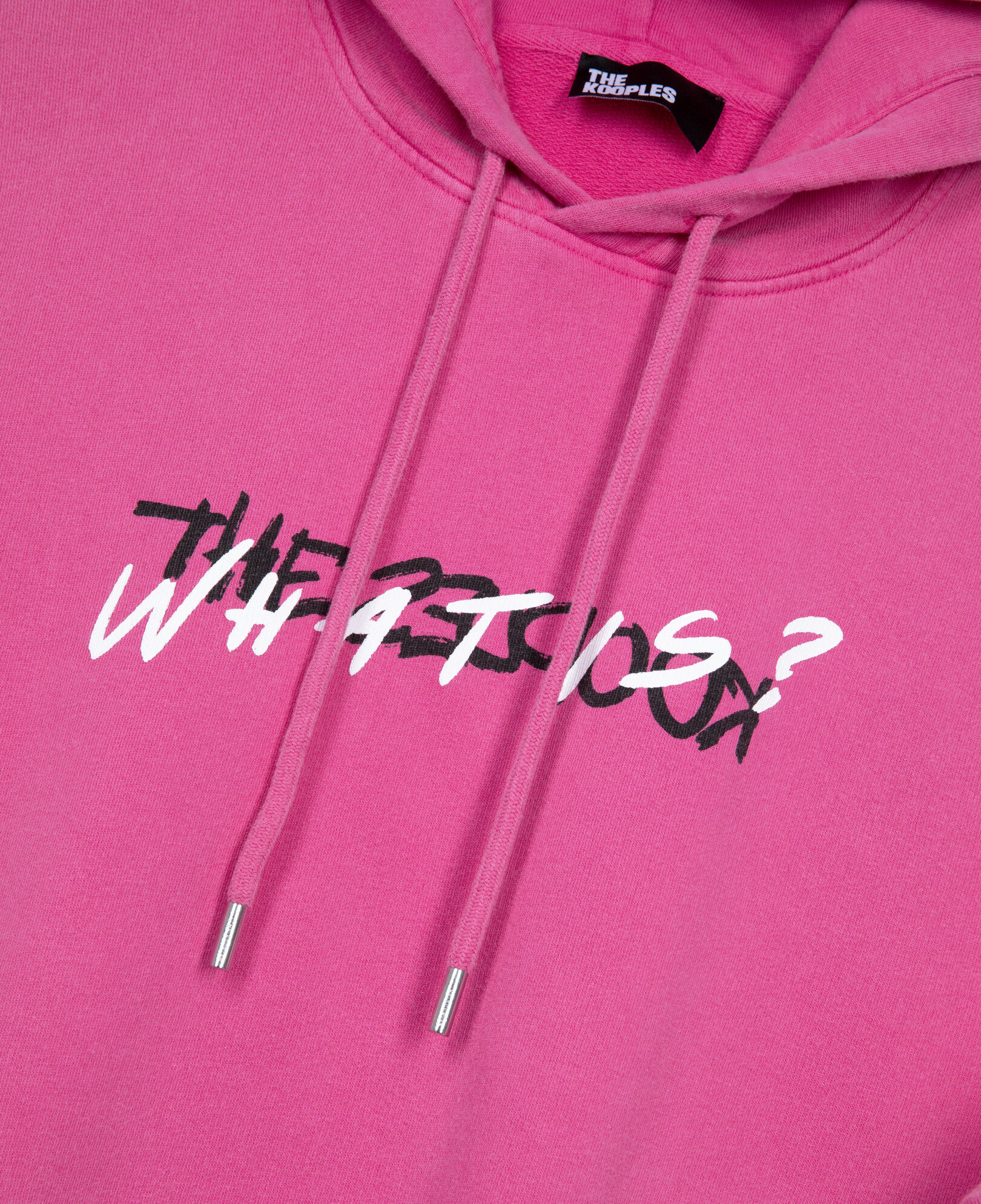 The Kooples MEN FUSHIA pink what is hooded sweatshirt