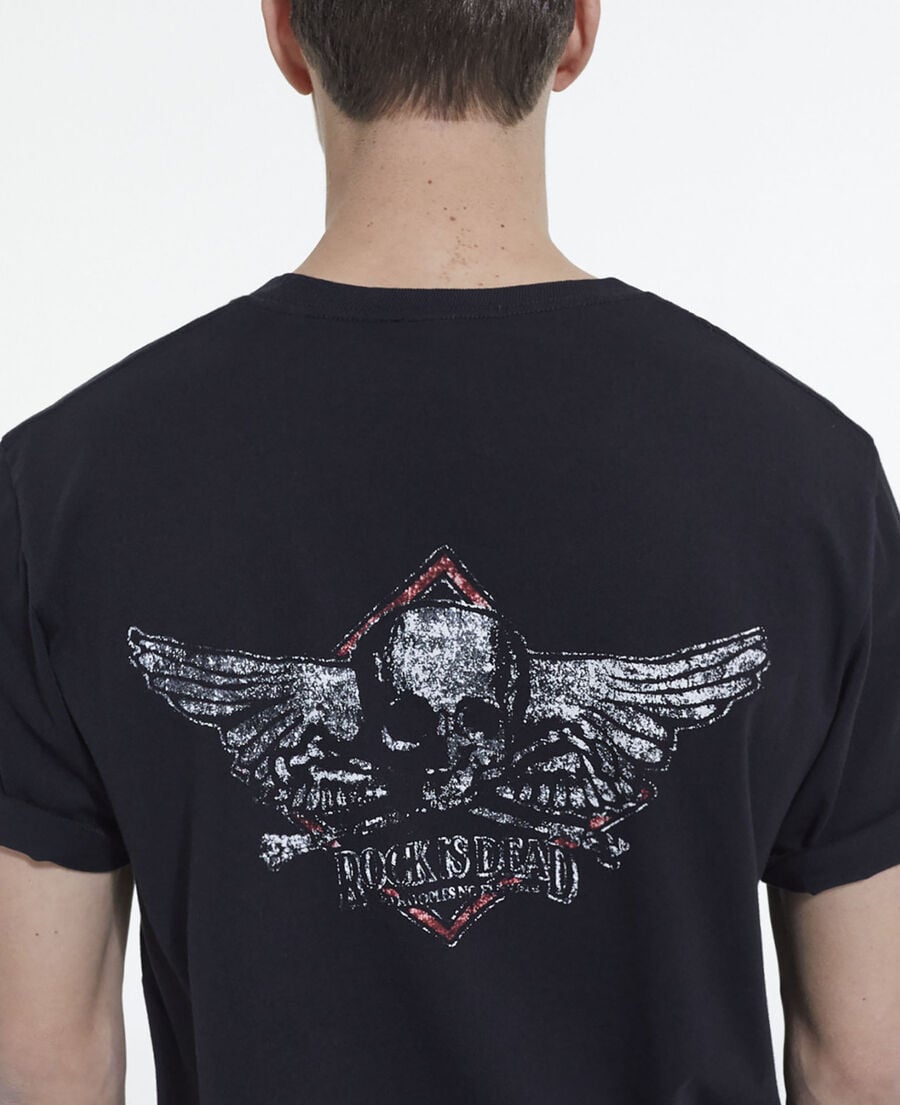 The Kooples MEN BLACK WASHED gray t-shirt