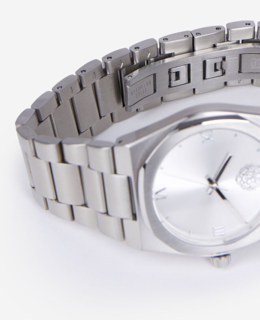 The Kooples MIXED SILVER silver coat of arms watch