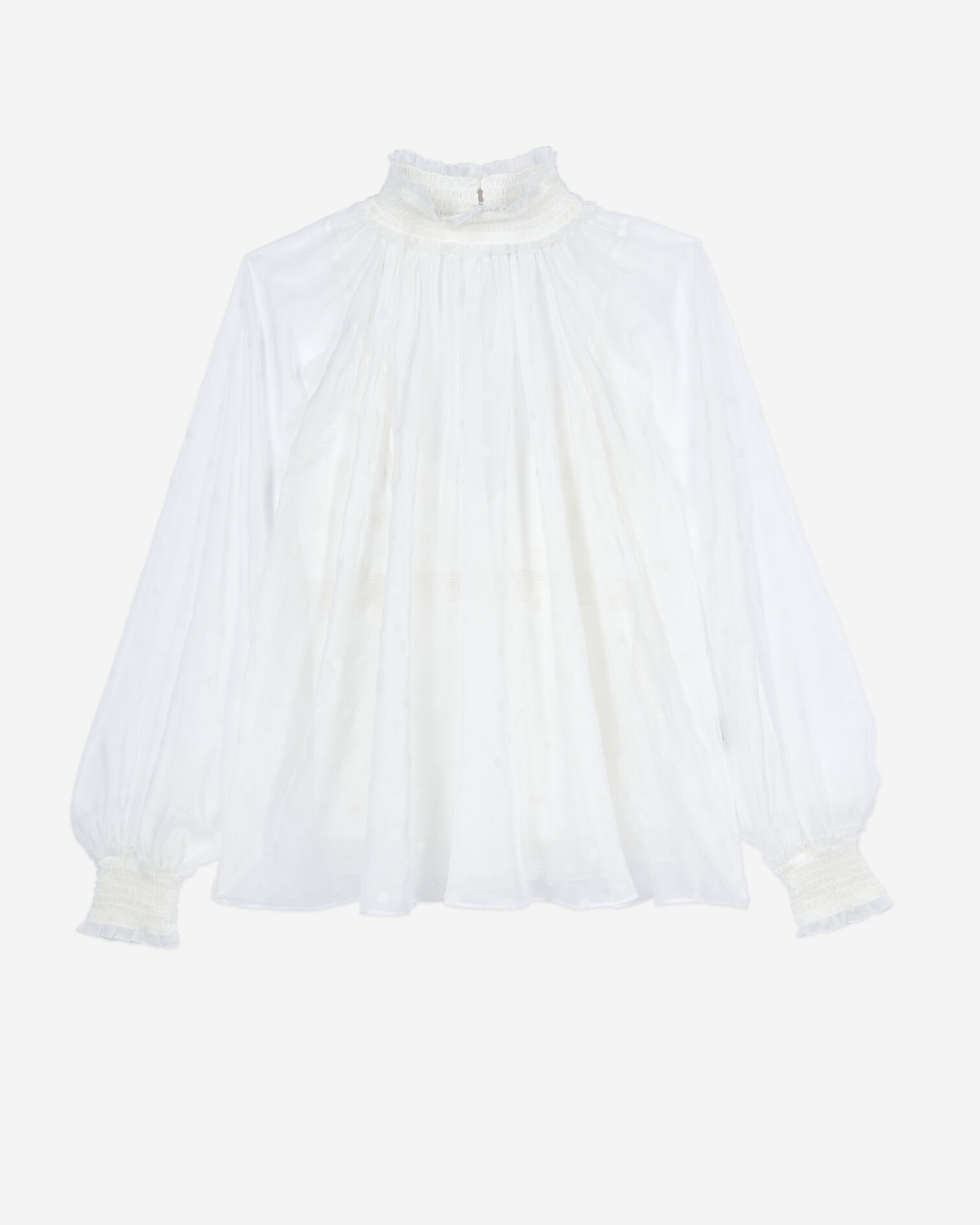 Ecru top with shirring , ECRU, hi-res image number null