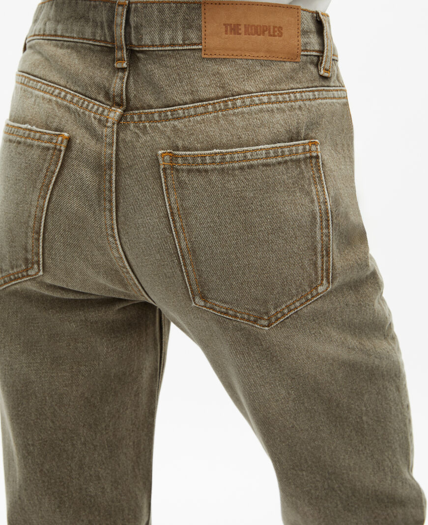 The Kooples WOMEN OLIVE olive slim jeans