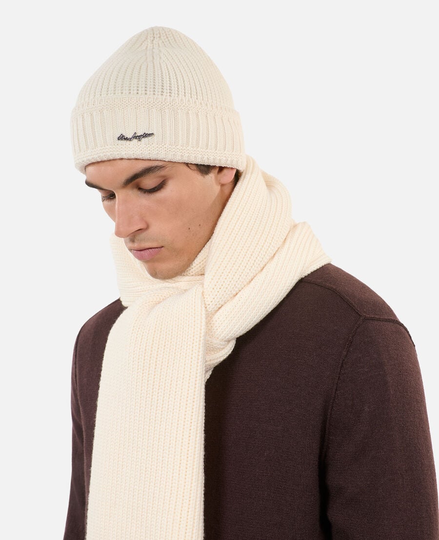 The Kooples MIXTE ECRU &eacute;charpe en laine &eacute;crue