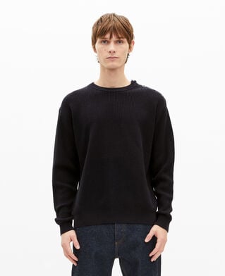 The Kooples HOMME DARK NAVY pull &agrave; boutons marine