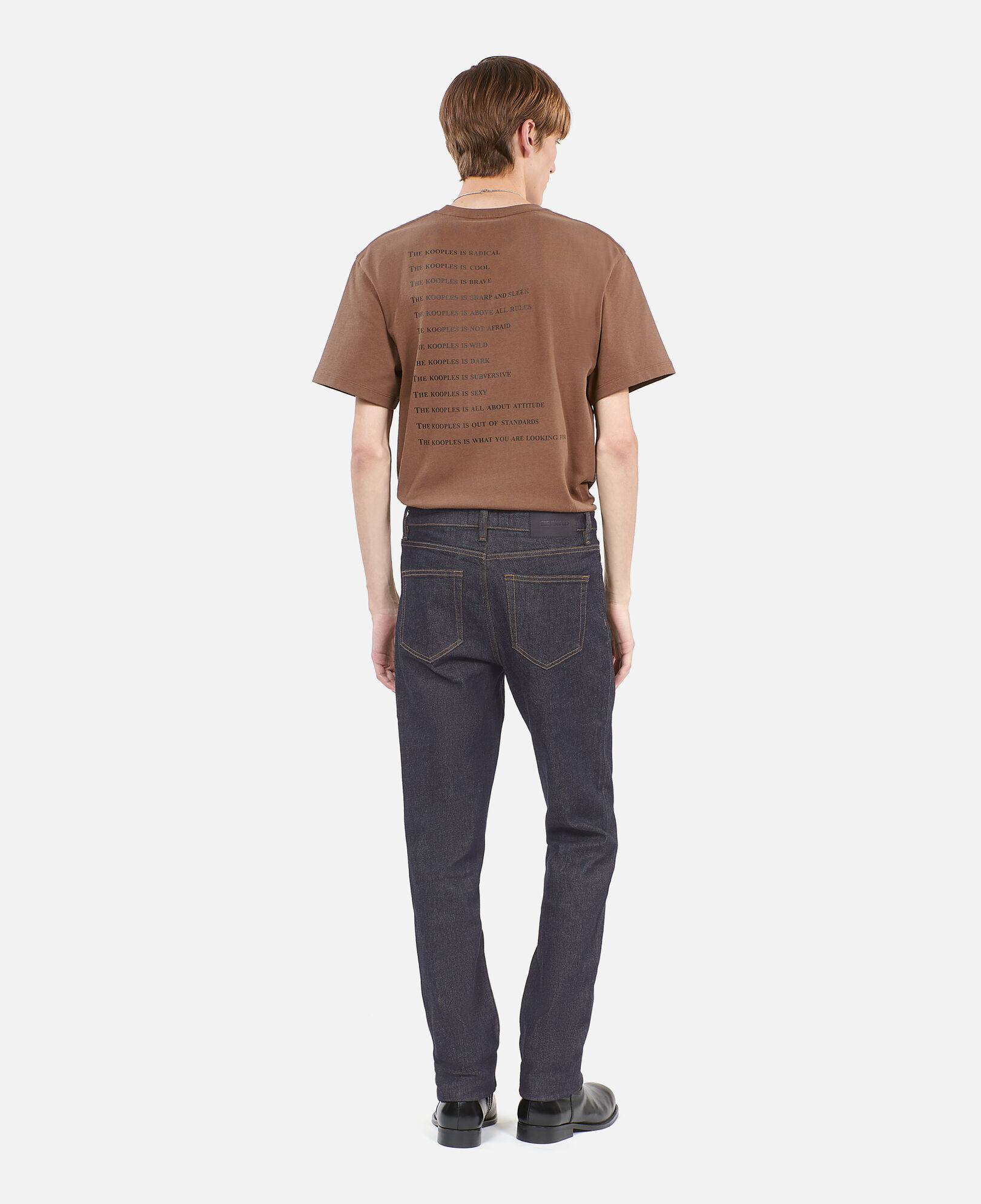 The Kooples MEN BLUE RINSE denim blue slim jeans