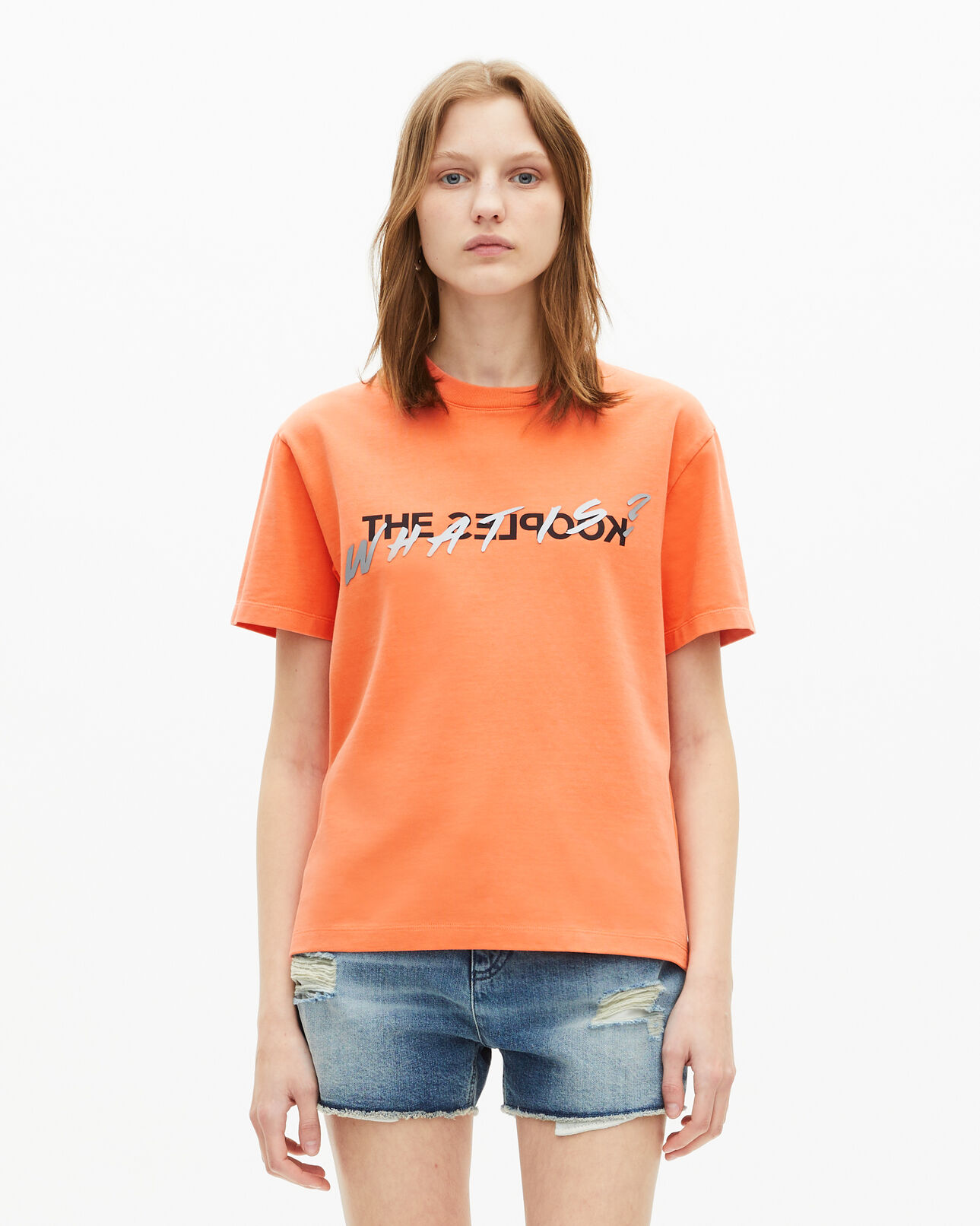 The Kooples DAMEN ORANGE FLUO t-shirt what is orange
