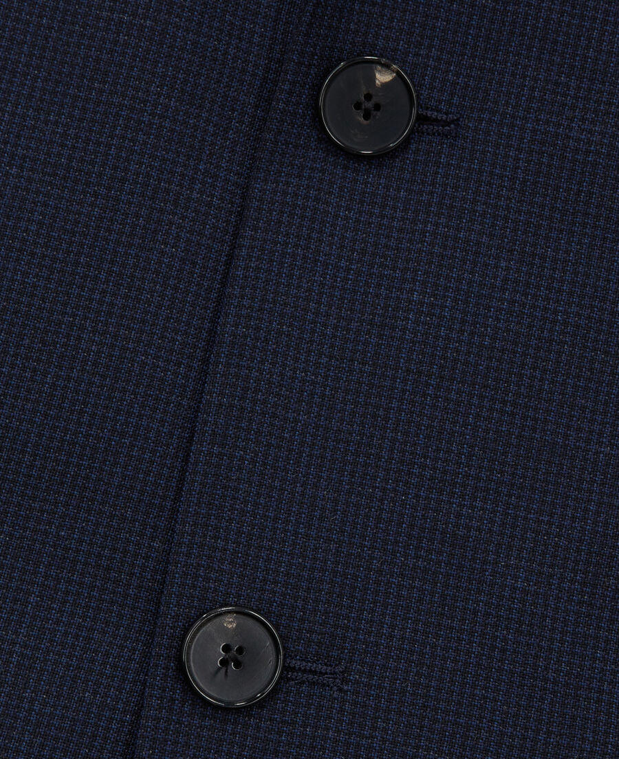 navy blue wool suit jacket
