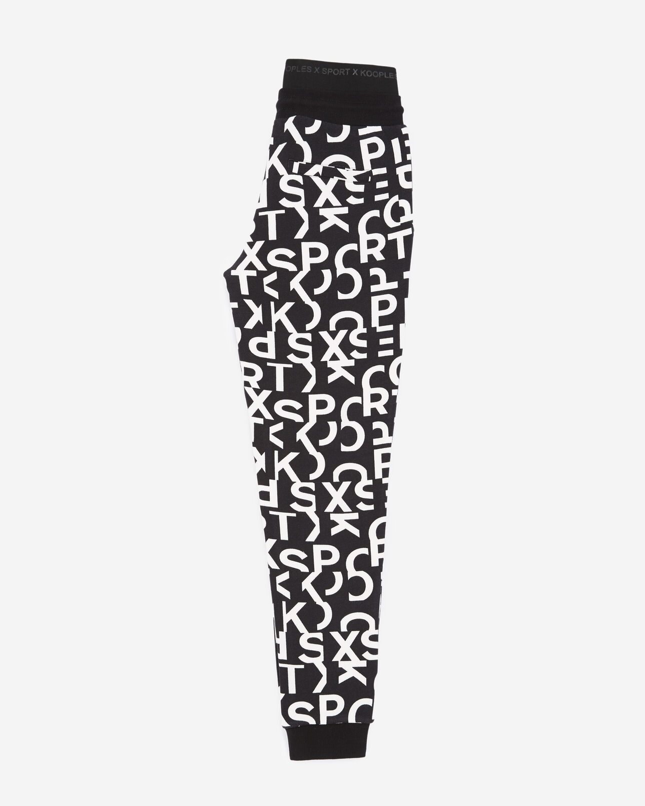 The Kooples FEMME BLACK WHITE jogging noir et blanc à imprimé all-over