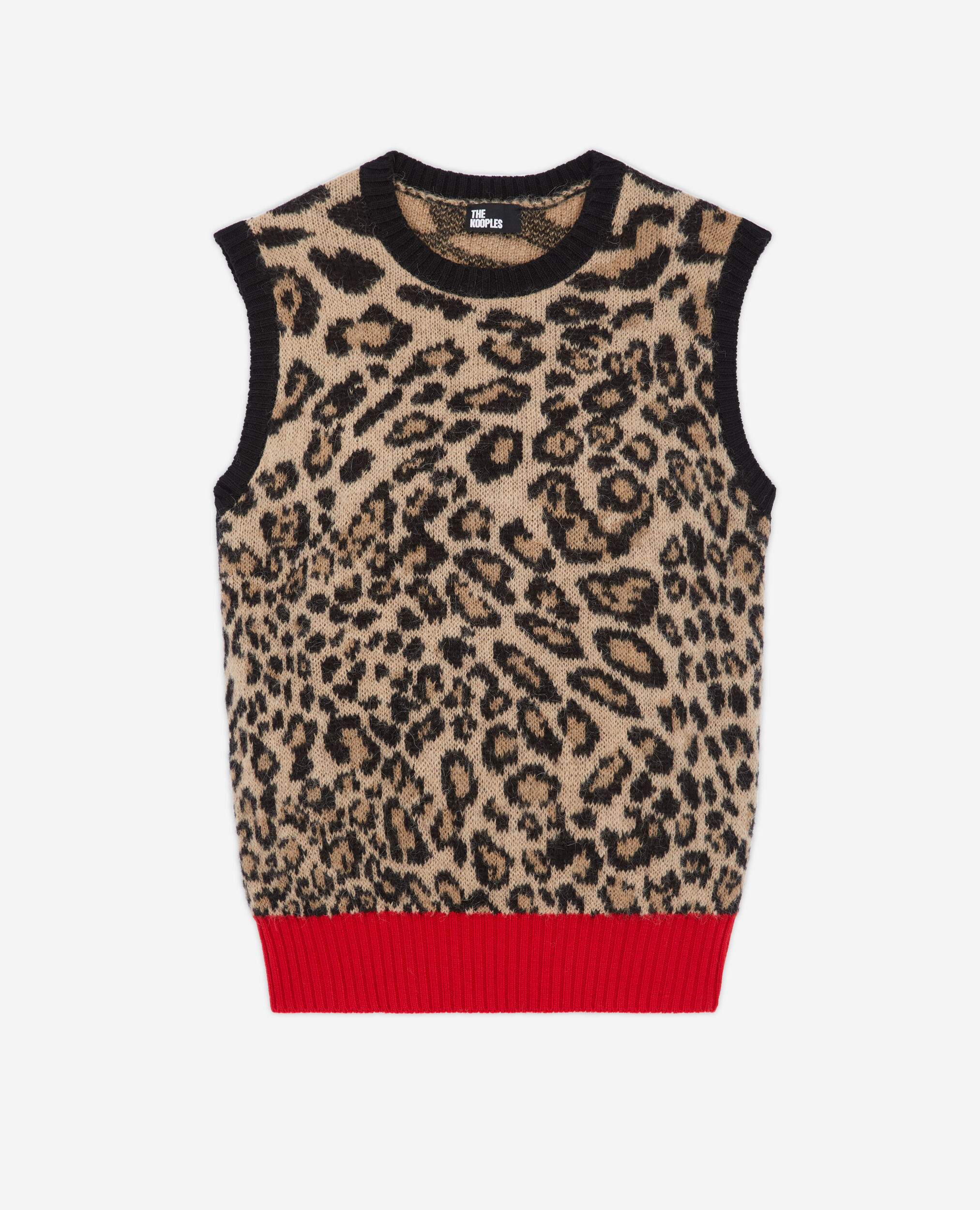 Pull sans manches léopard, LEOPARD, hi-res image number null