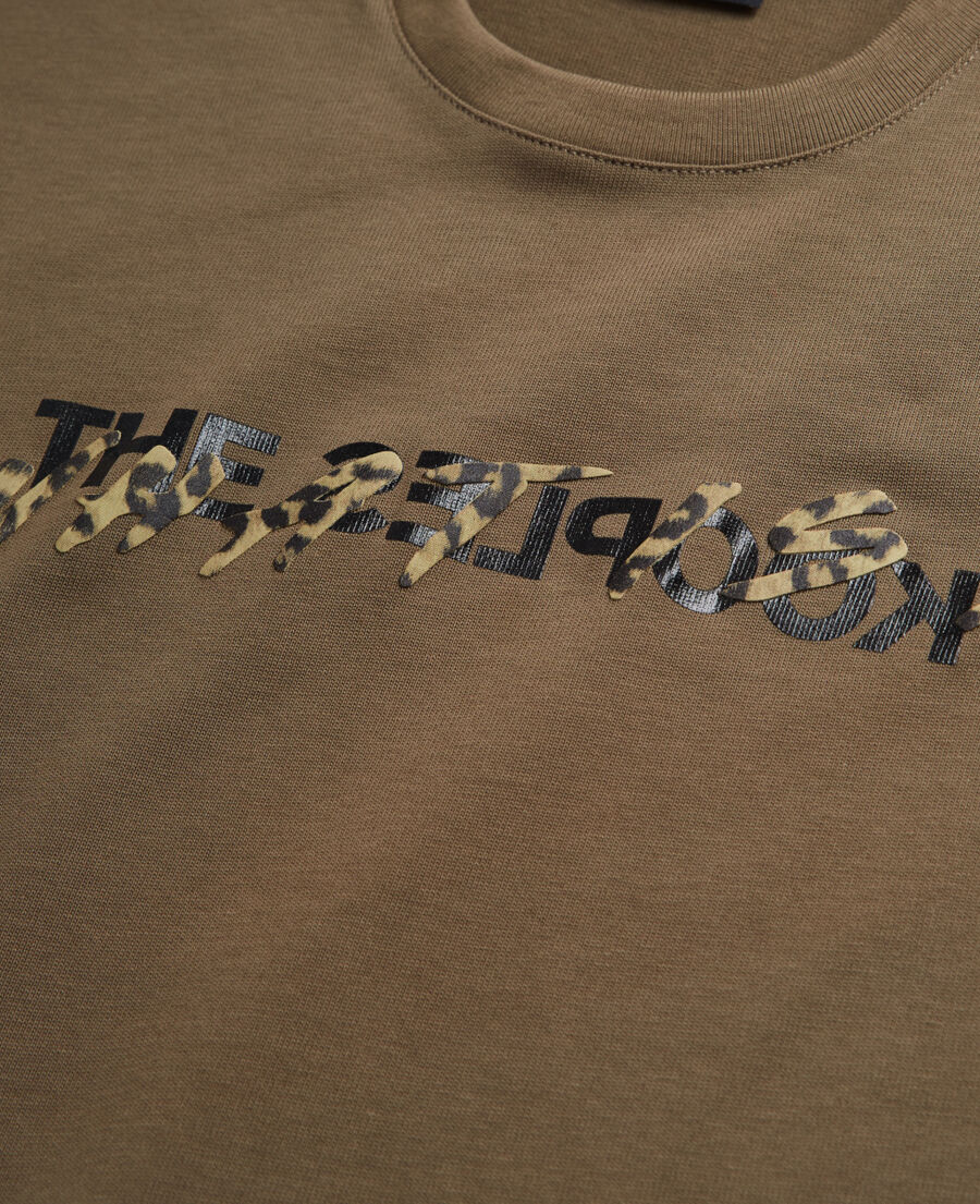 t-shirt femme what is kaki et léopard