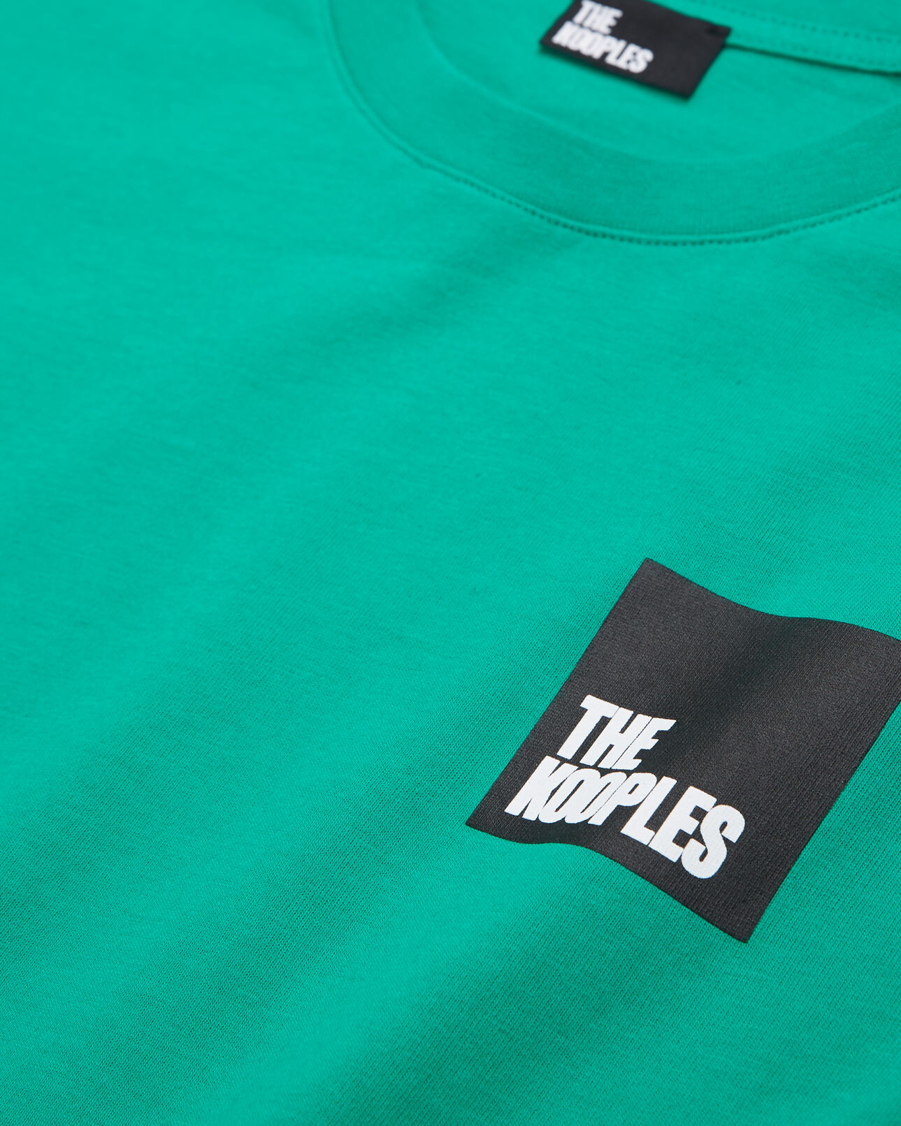 The Kooples HOMBRE GREEN camiseta con logotipo verde para hombre