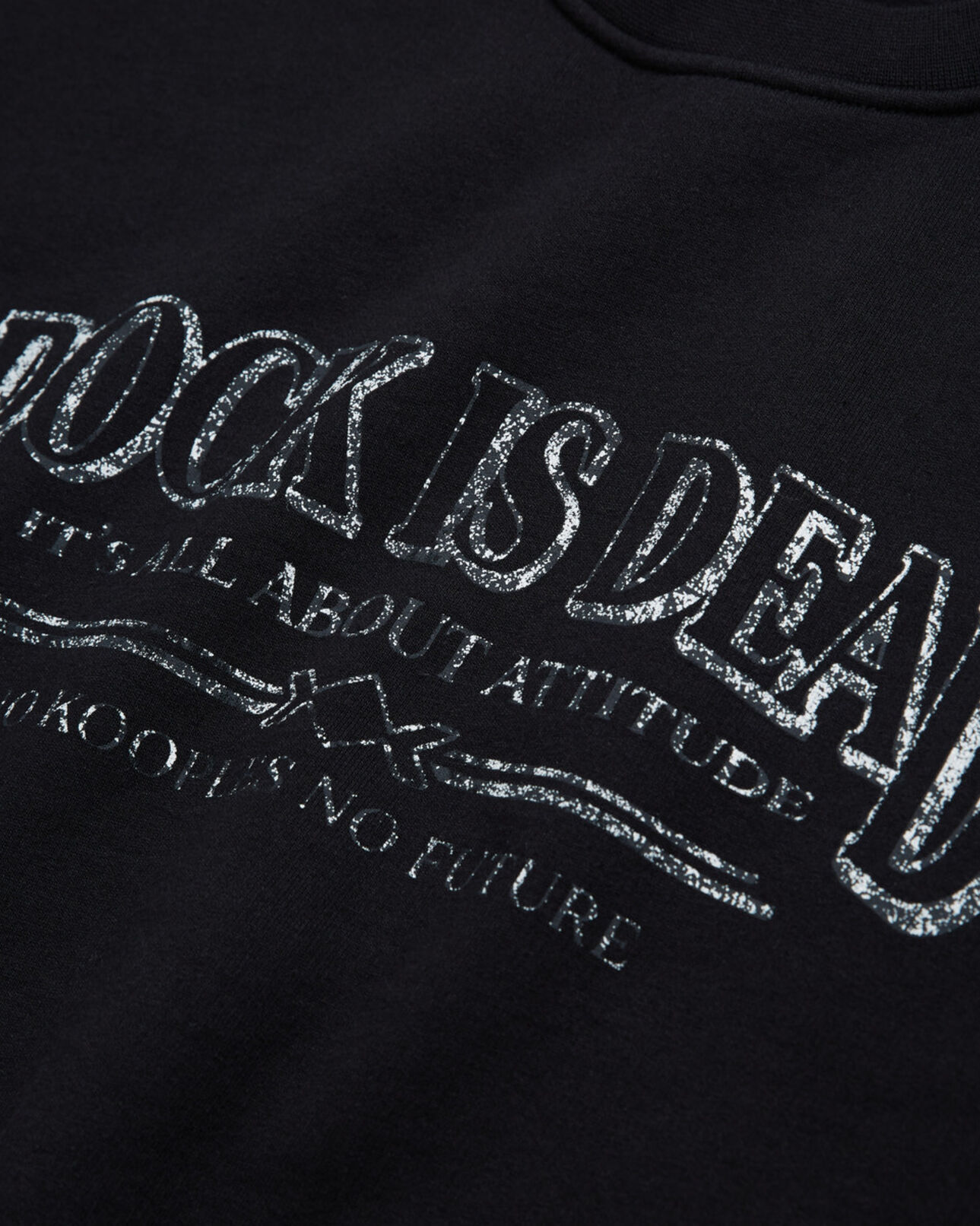 The Kooples MEN BLACK WASHED gray sweatshirt