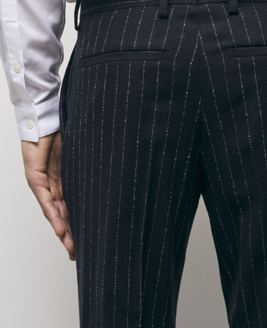 striped suit pants