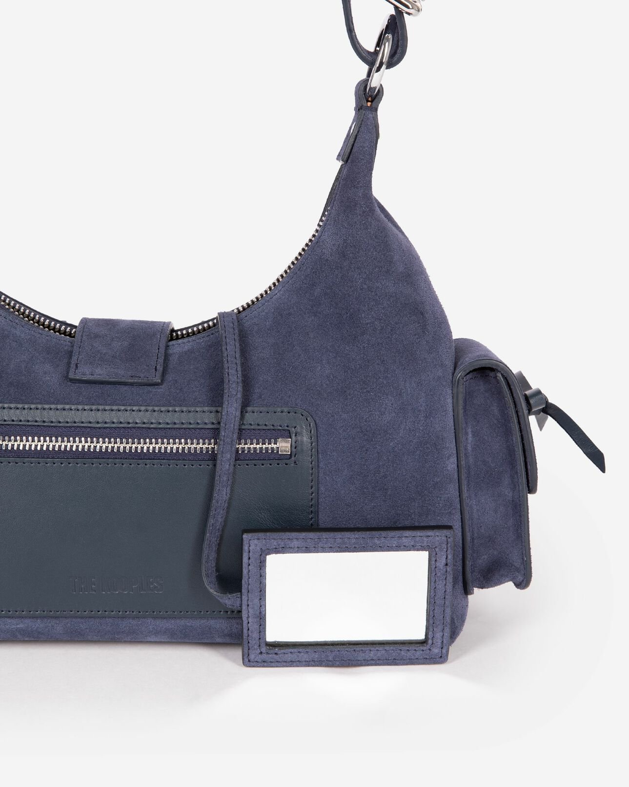 The Kooples FEMME NAVY sac amelia en suède marine