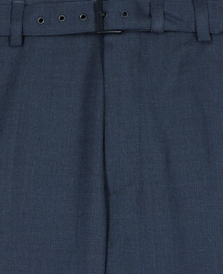 The Kooples HOMME NAVY pantalon de costume en laine bleu marine