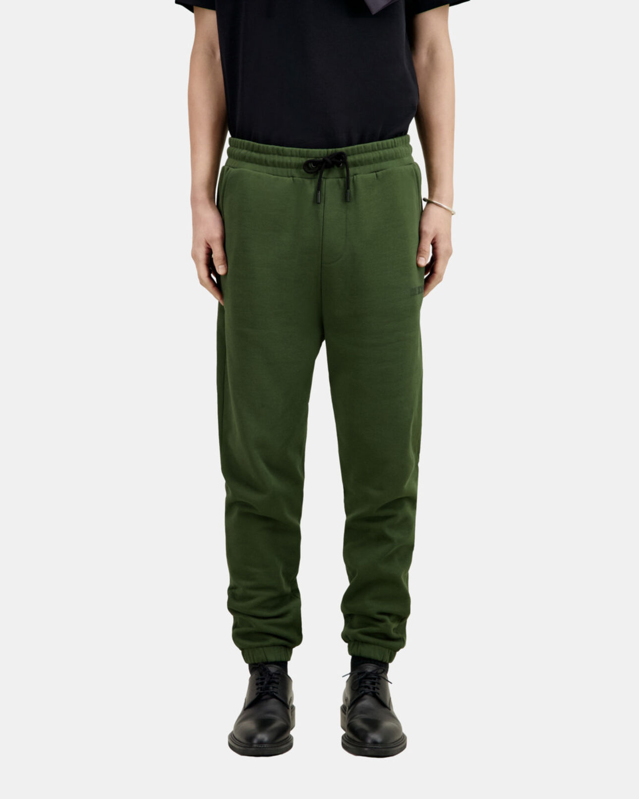 The Kooples MEN USED KAKI khaki logo tracksuit trousers