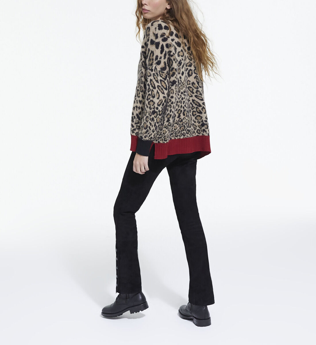 Leopard print sweater