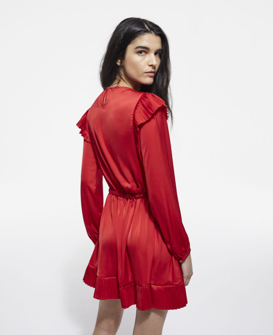 robe courte rouge