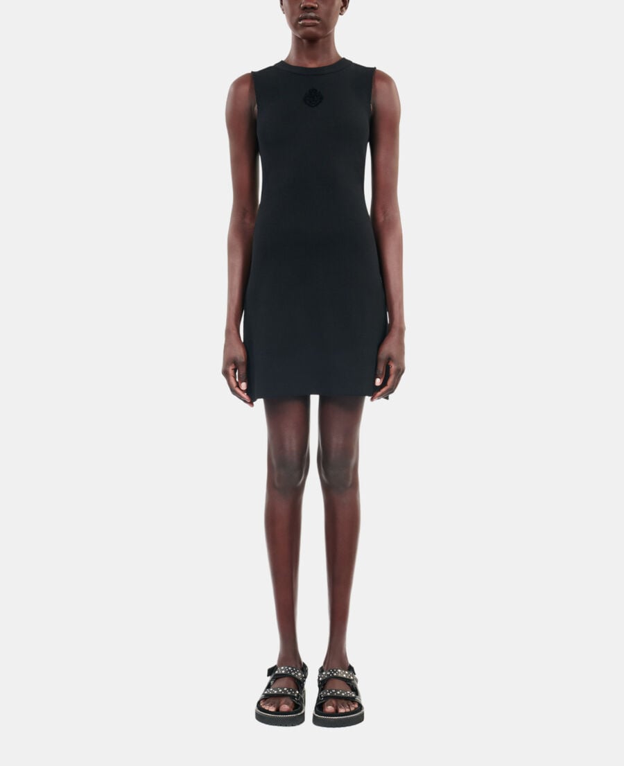 The Kooples F BLACK black short blazon dress