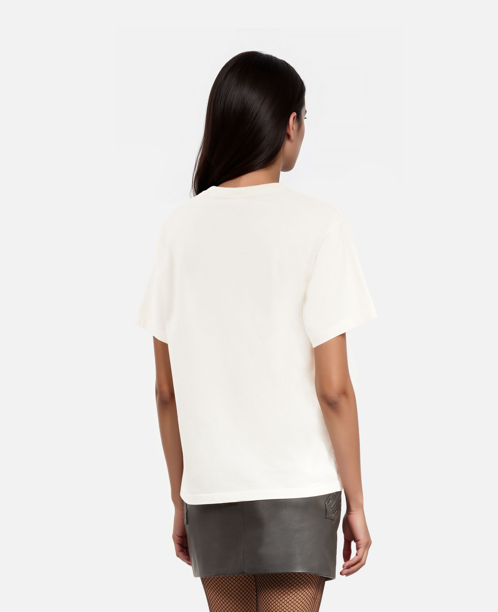 The Kooples MUJER ECRU camiseta serigrafía blanco crudo
