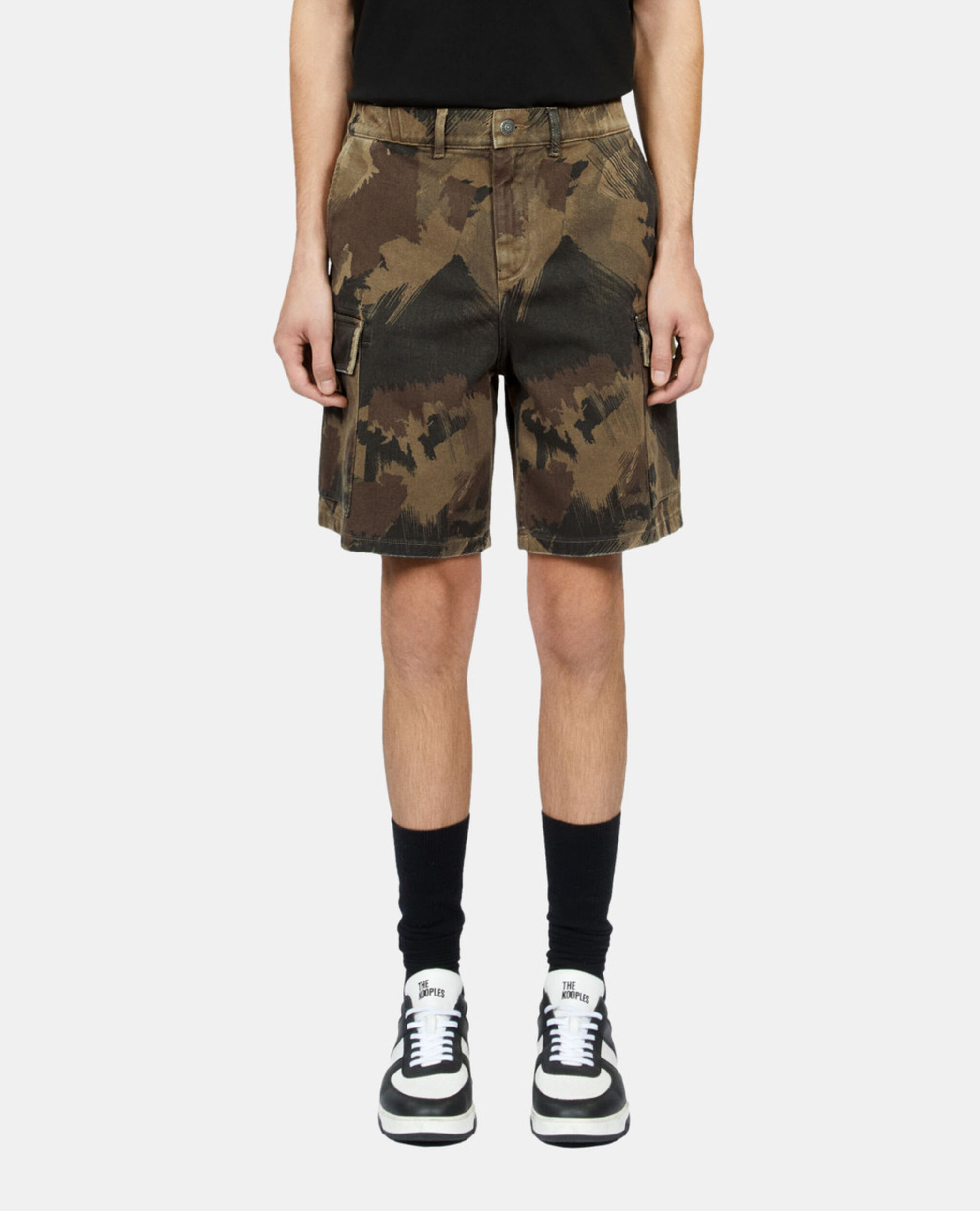 Camouflage cargo shorts, CAMOUFLAGE, hi-res image number null