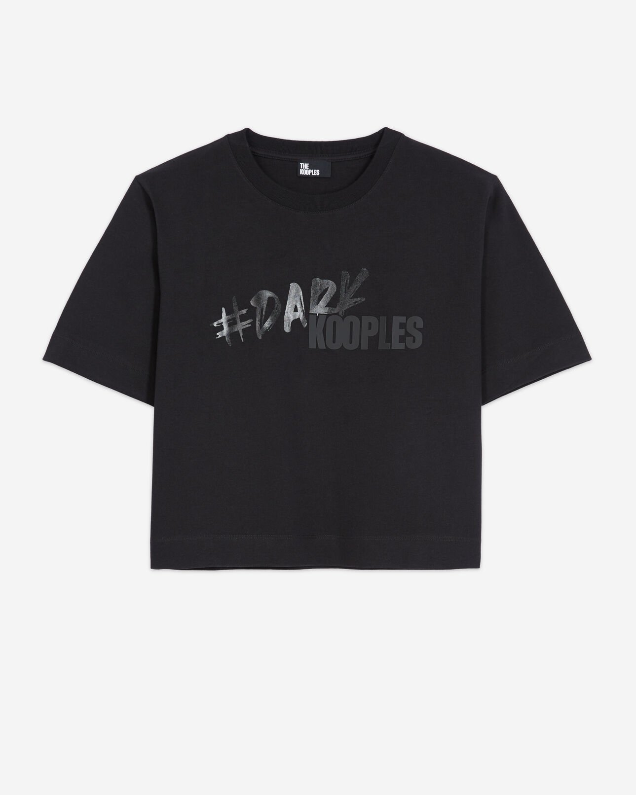 The Kooples FEMME BLACK t-shirt logo the kooples noir