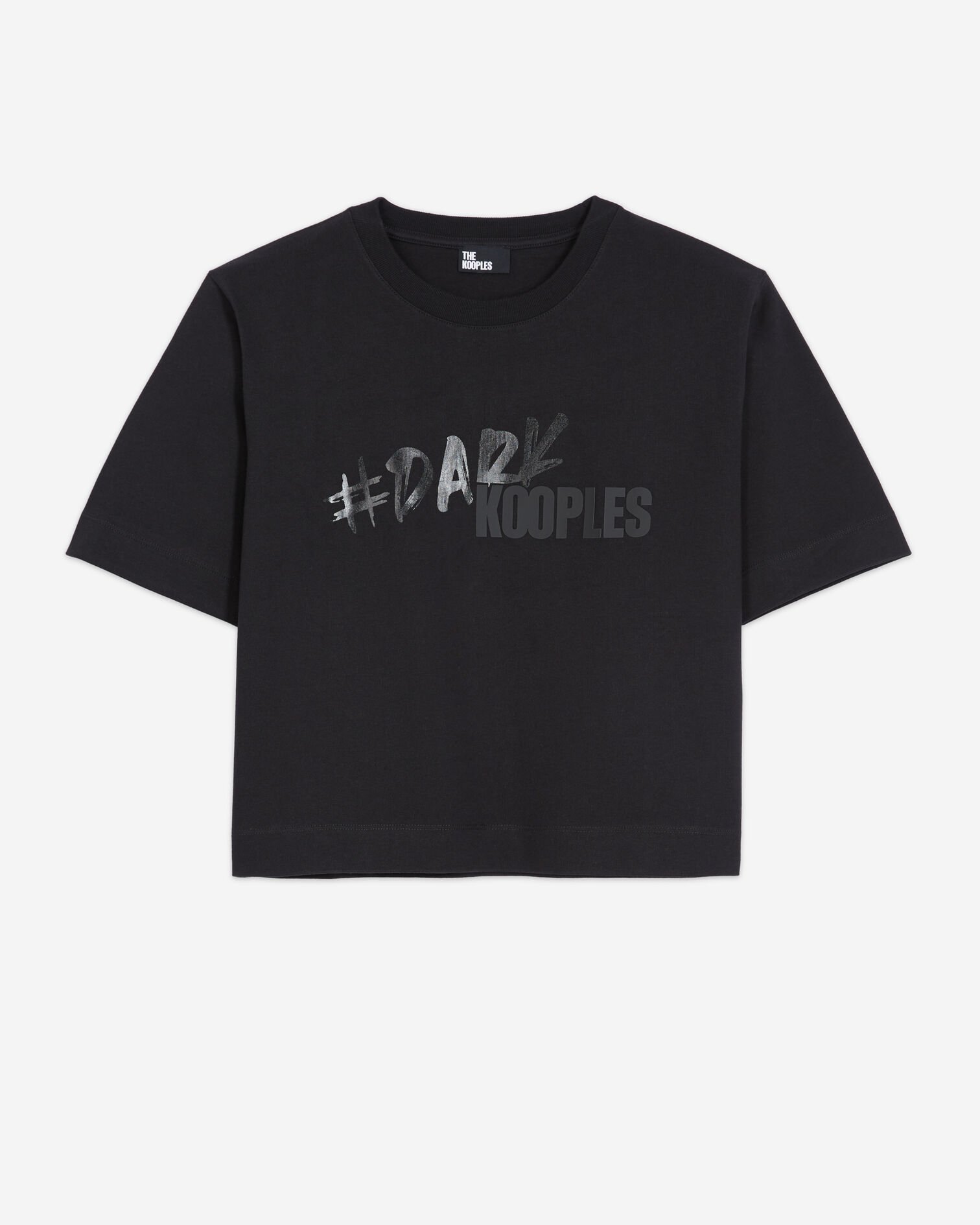 T-shirt logo The Kooples noir, BLACK, hi-res image number null