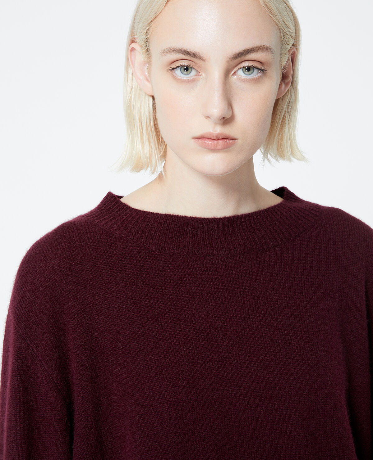 Burgundy cheap cashmere jumper