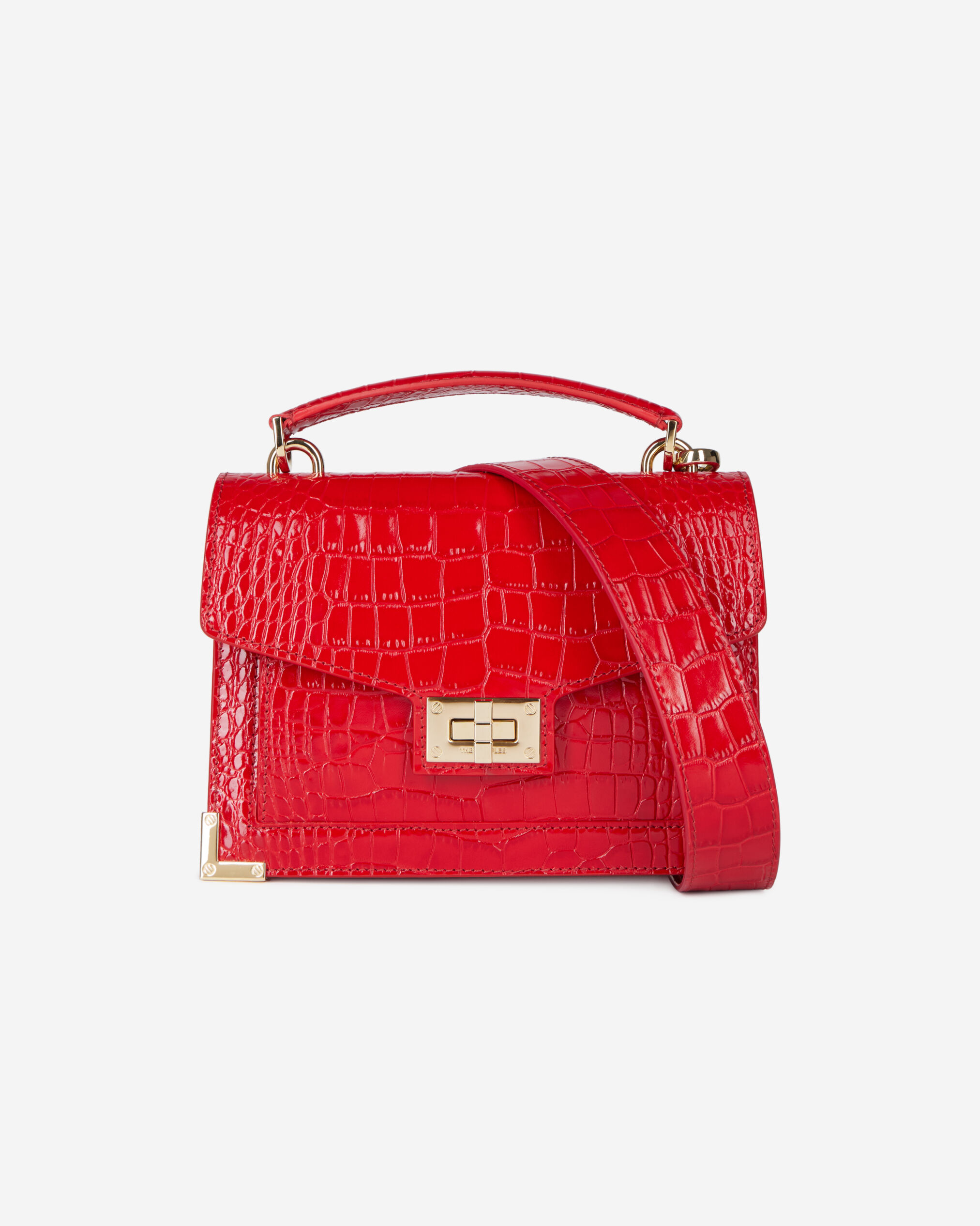 Small Emily bag in red leather The Kooples US