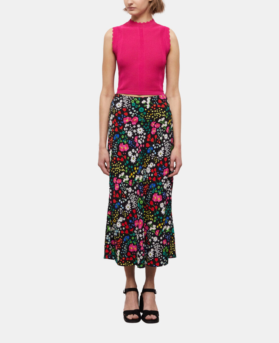 langer rock mit print