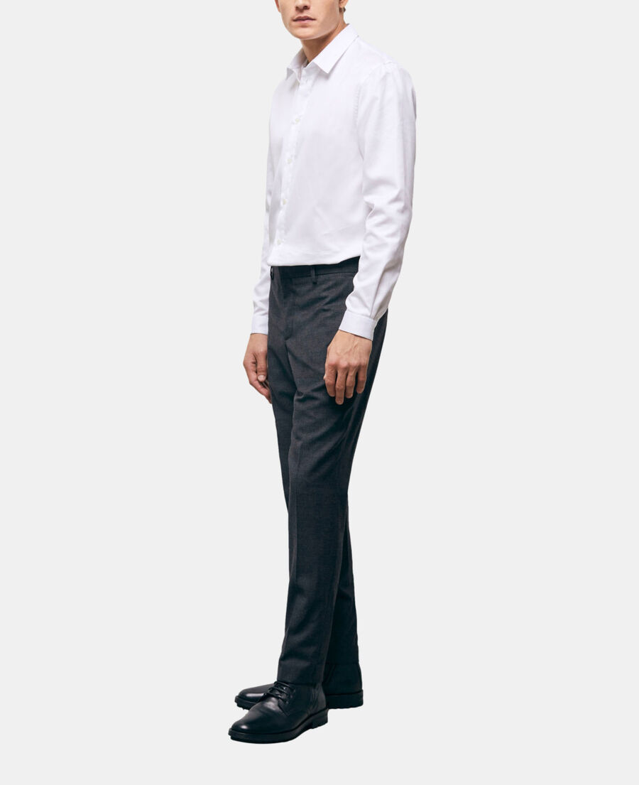 black wool suit pants