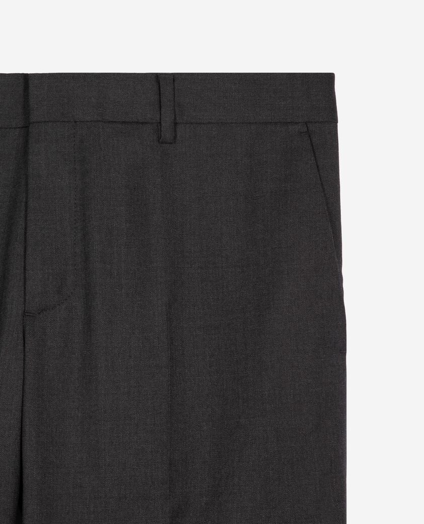 The Kooples HERREN GREY graue slim-fit-anzughose aus wolle